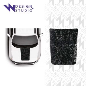Kits de pegatinas protector de capo con líneas cartográficas