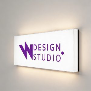 Rotulo Bandeja de Metacrilato con iluminación Led