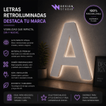 Letras PVC con iluminacion